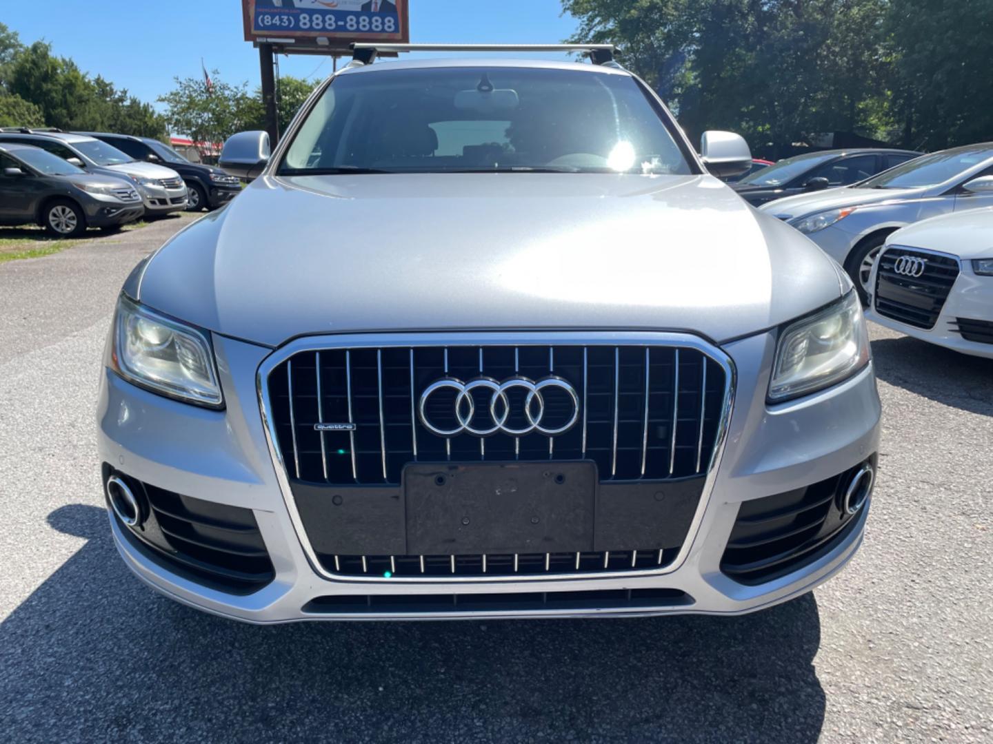 2015 SILVER AUDI Q5 2.0T QUATTRO PREMIUM PLUS (WA1LFAFP5FA) with an 2.0L engine, Automatic transmission, located at 5103 Dorchester Rd., Charleston, SC, 29418-5607, (843) 767-1122, 36.245171, -115.228050 - Photo#1